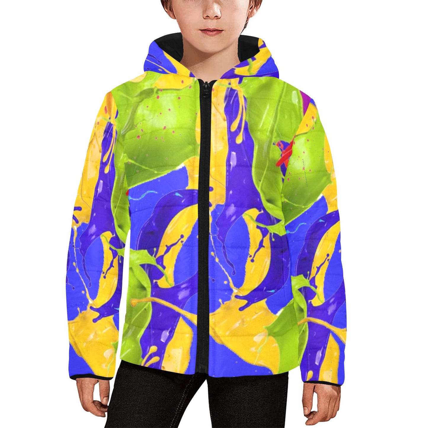 Color Mix Kids Hooded Jacket