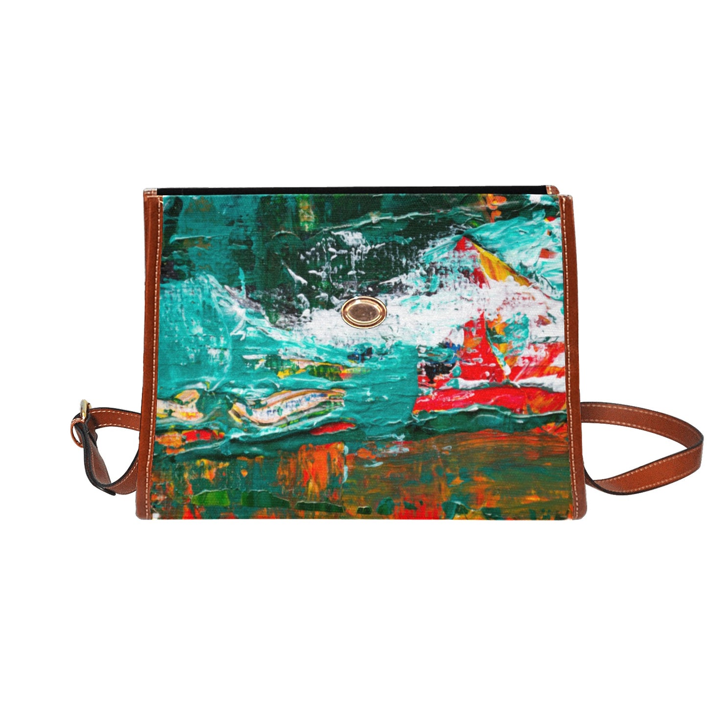 Painting Waterproof Bag-Brown