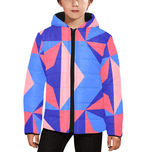 Color Abstract KidsHooded Jacket