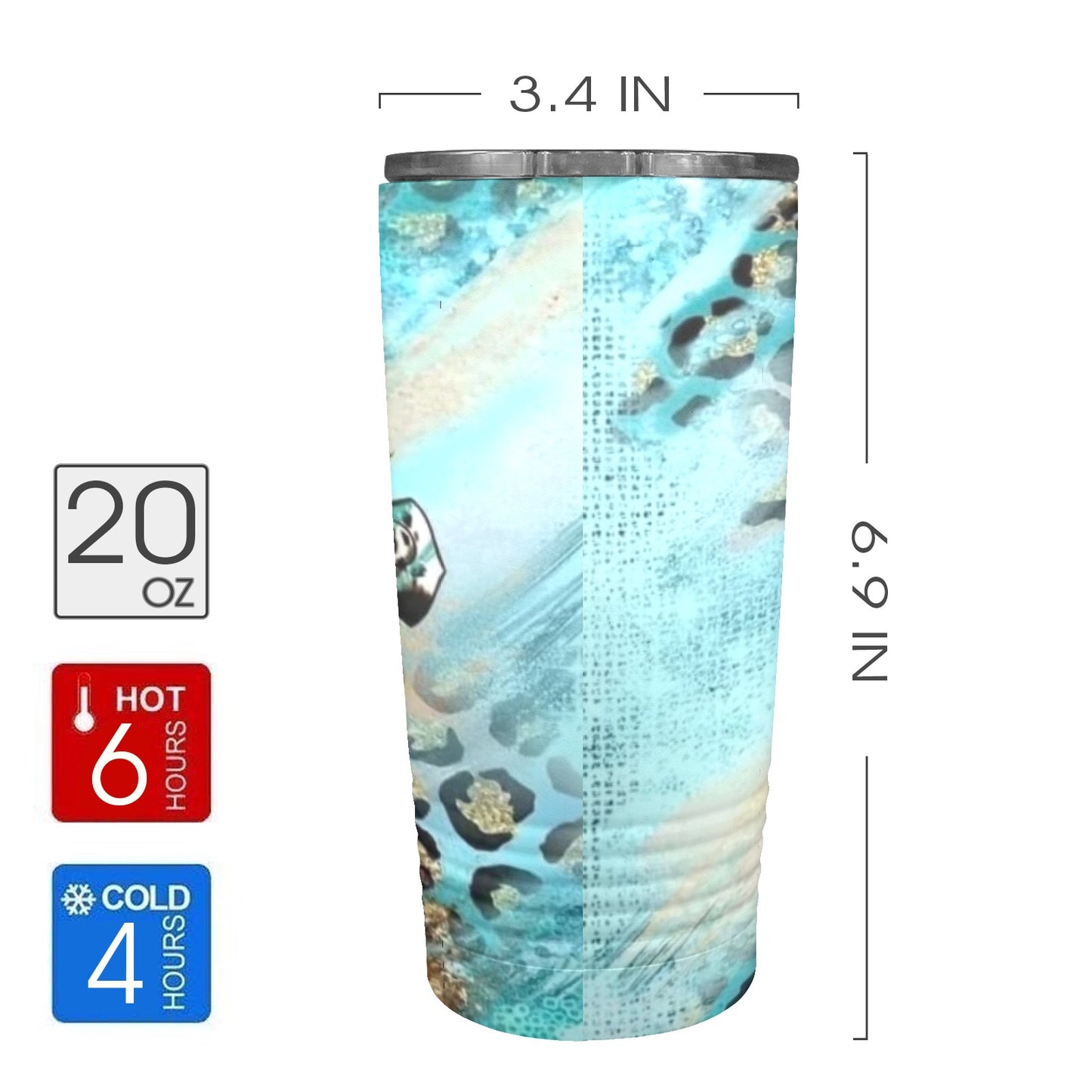 Coffee and Jesus 20oz Insulated Stainless Steel Mobile Tumbler