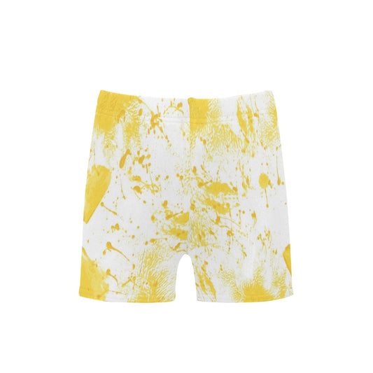 Yellow Splash Little Boys' Swimming Trunks