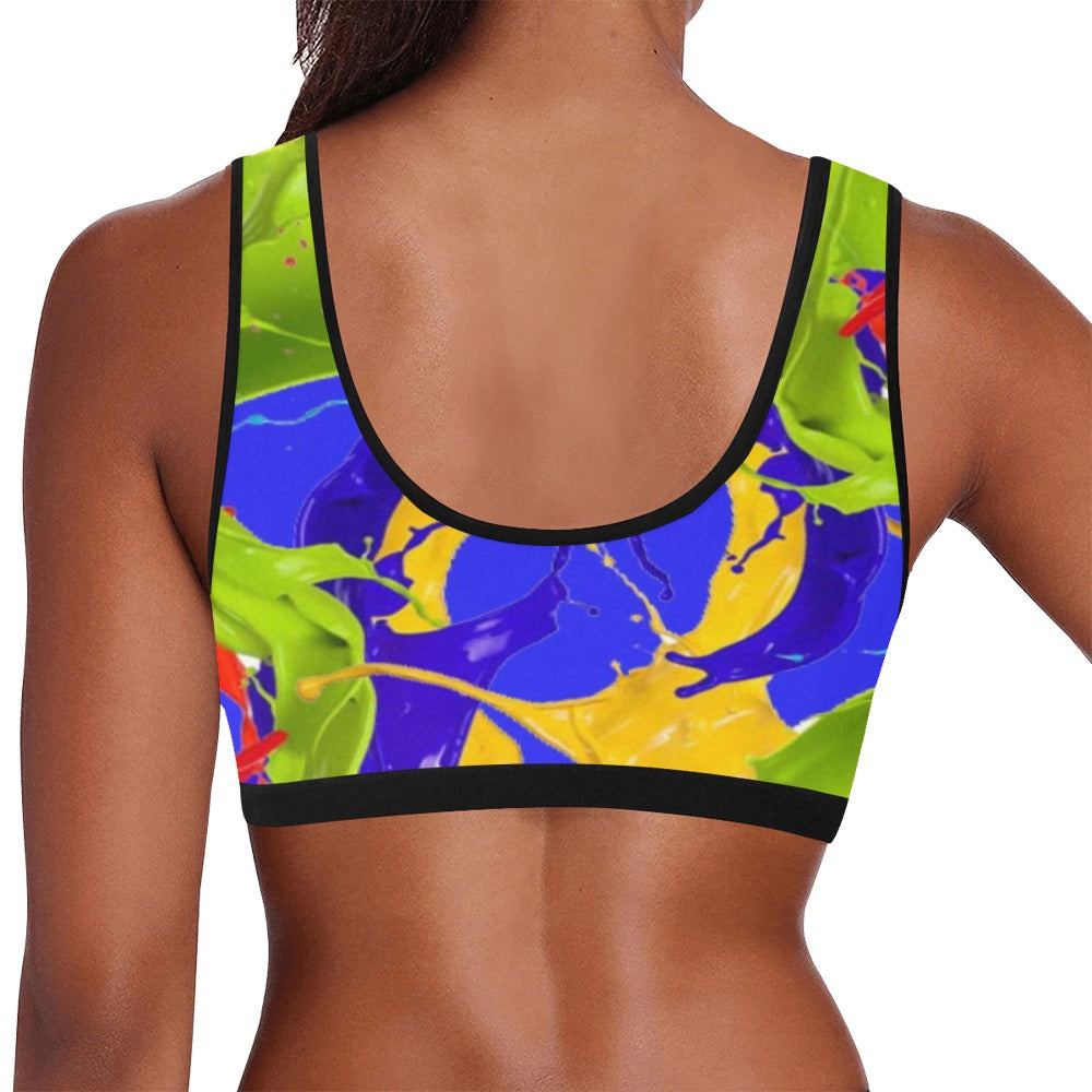 Color Mix Women's Sports Bra