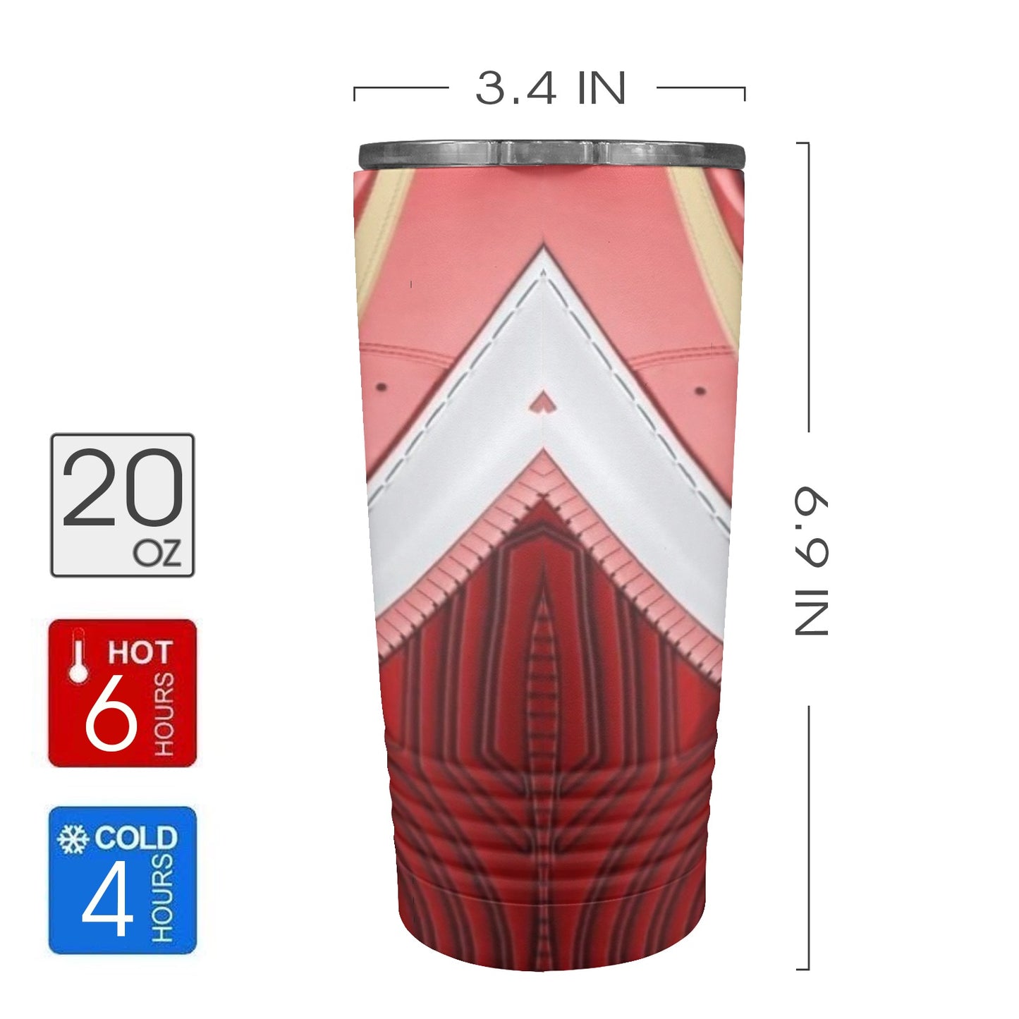 49ers Sneakers 20oz Insulated Stainless Steel Mobile Tumbler