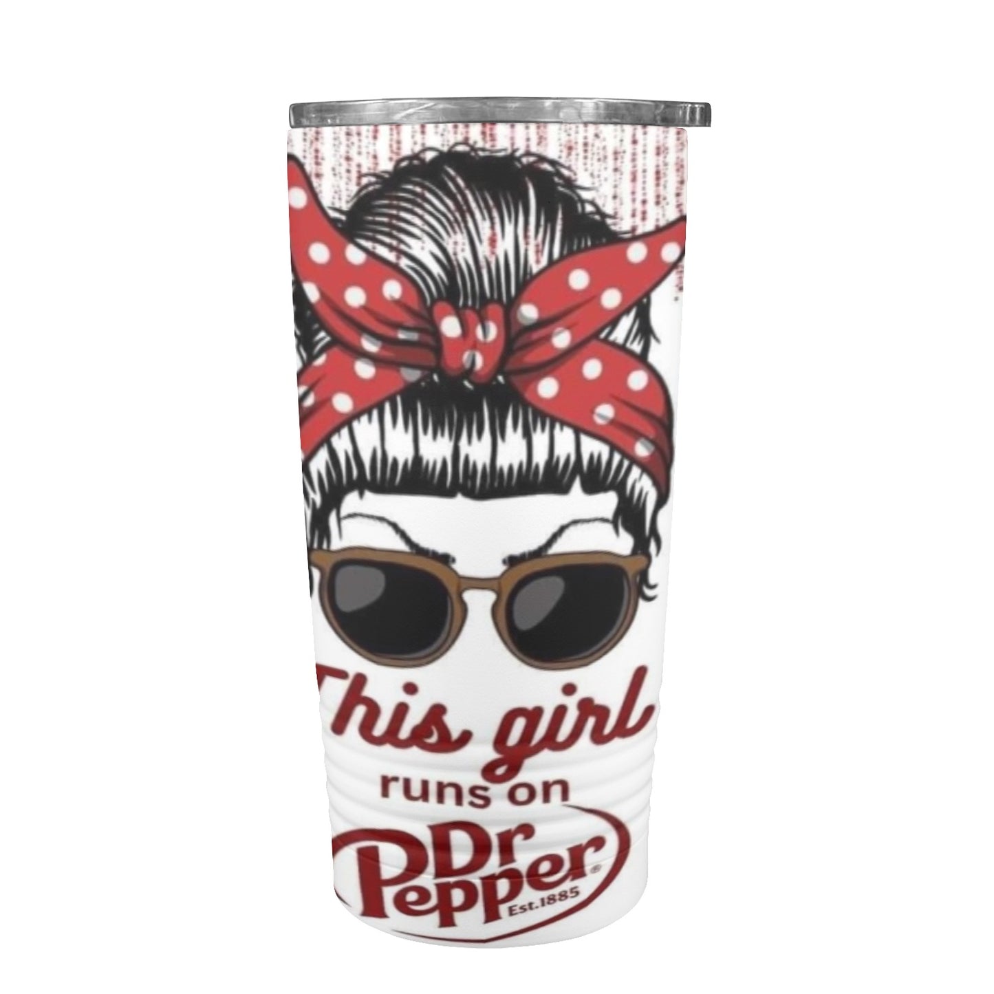 Dr. Pepper Girl 20oz Insulated Stainless Steel Mobile Tumbler