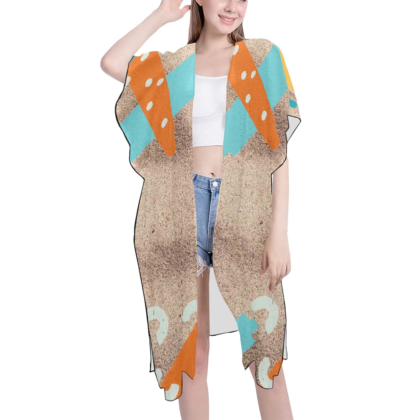 Sandblast Chiffon Cover Up