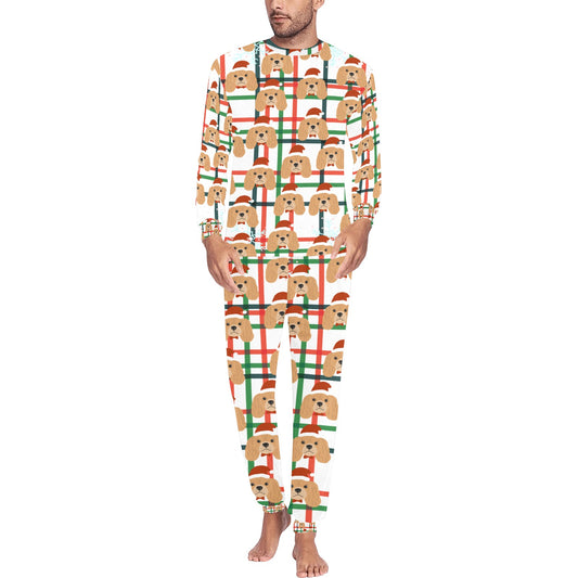 Santa Dog Christmas Men's Pajama Set