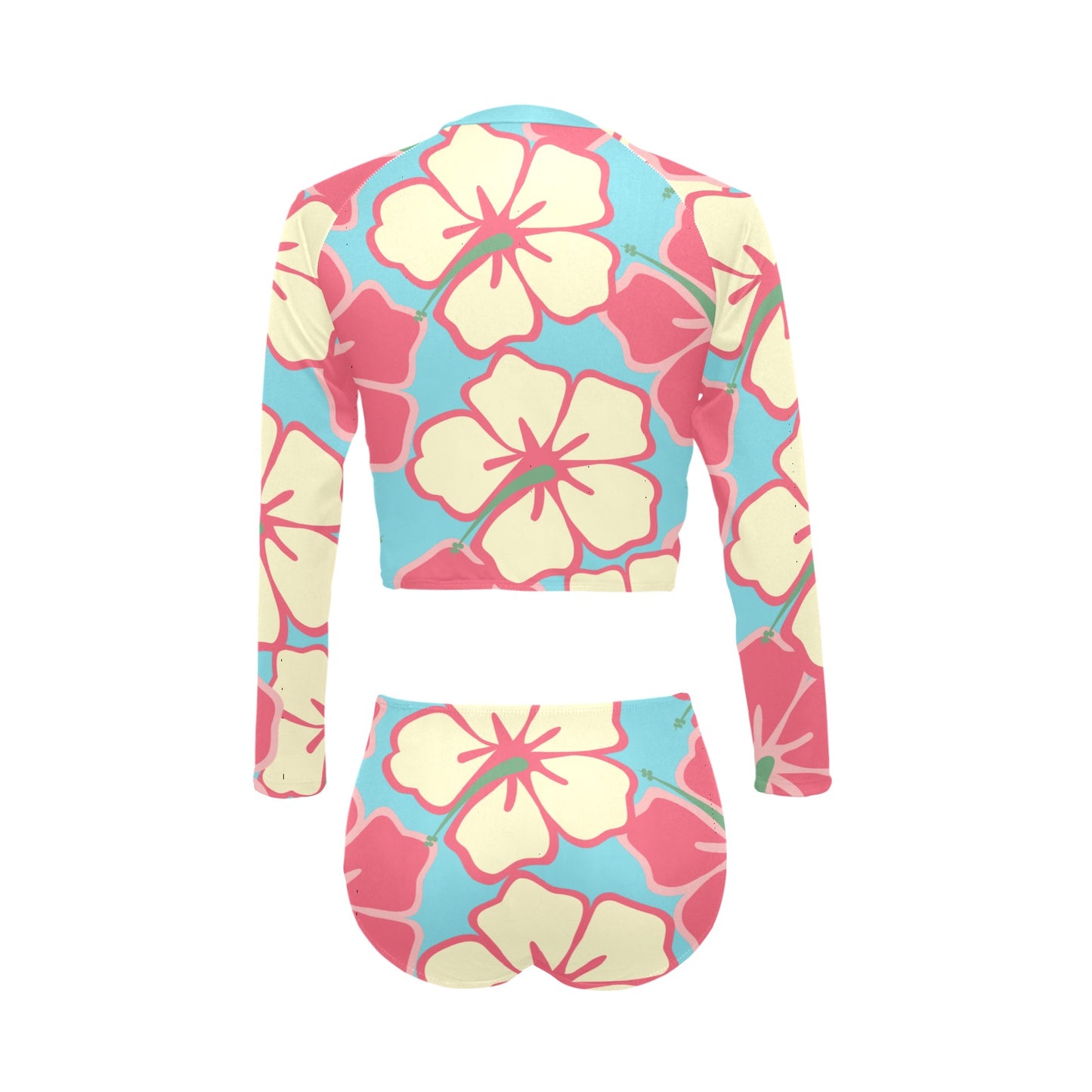 Hawaiian Tropics Long Sleeve Bikini Set