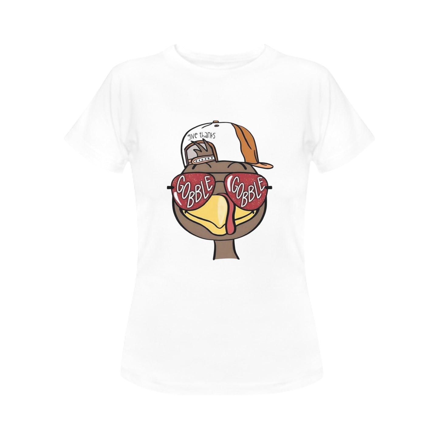 Give Thanks Women's T-Shirt- Thanksgiving