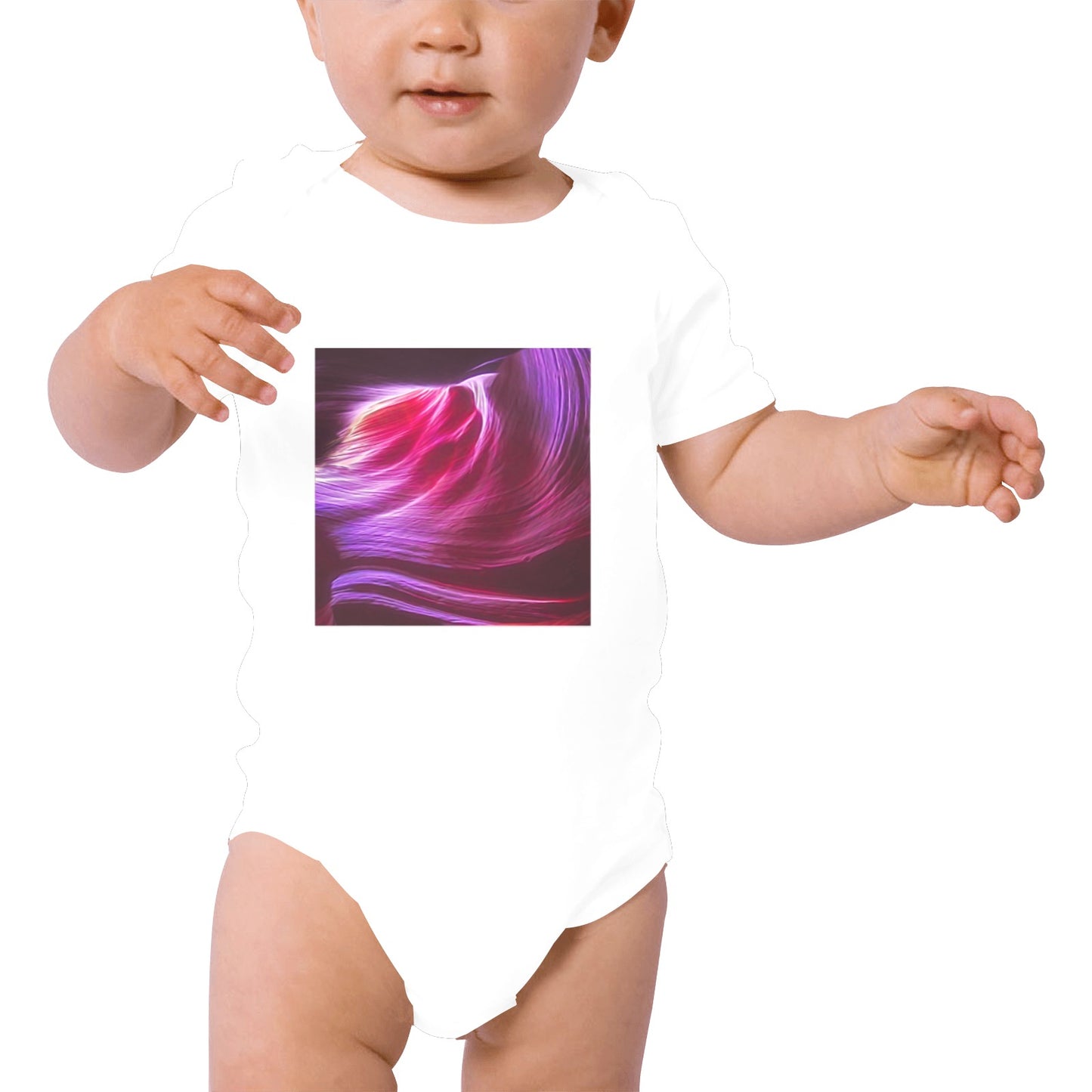 Purple Winds Baby Onesie