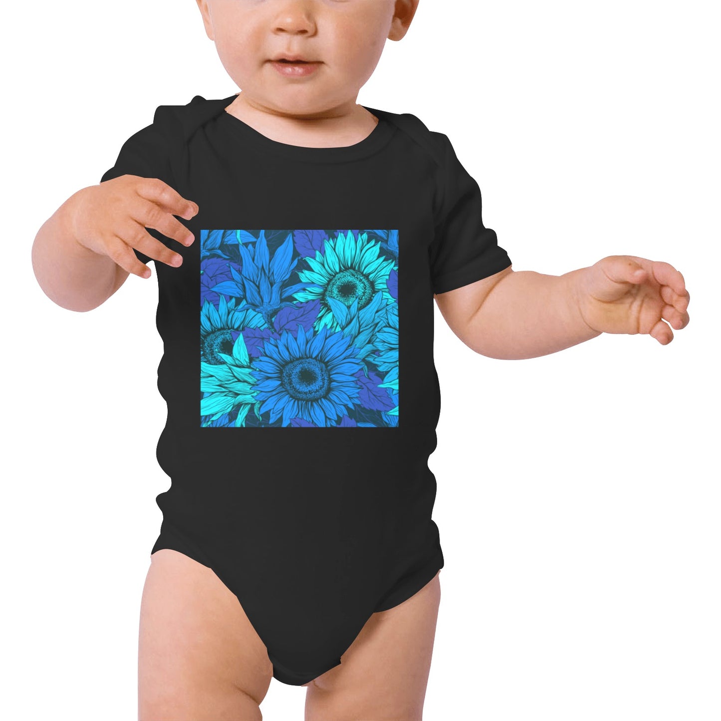 Blue Flow Baby Onesie