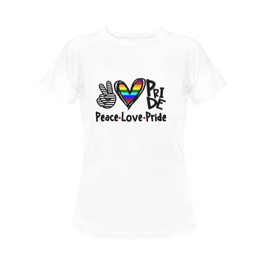 Peace, Love & Pride Women's T-Shirt