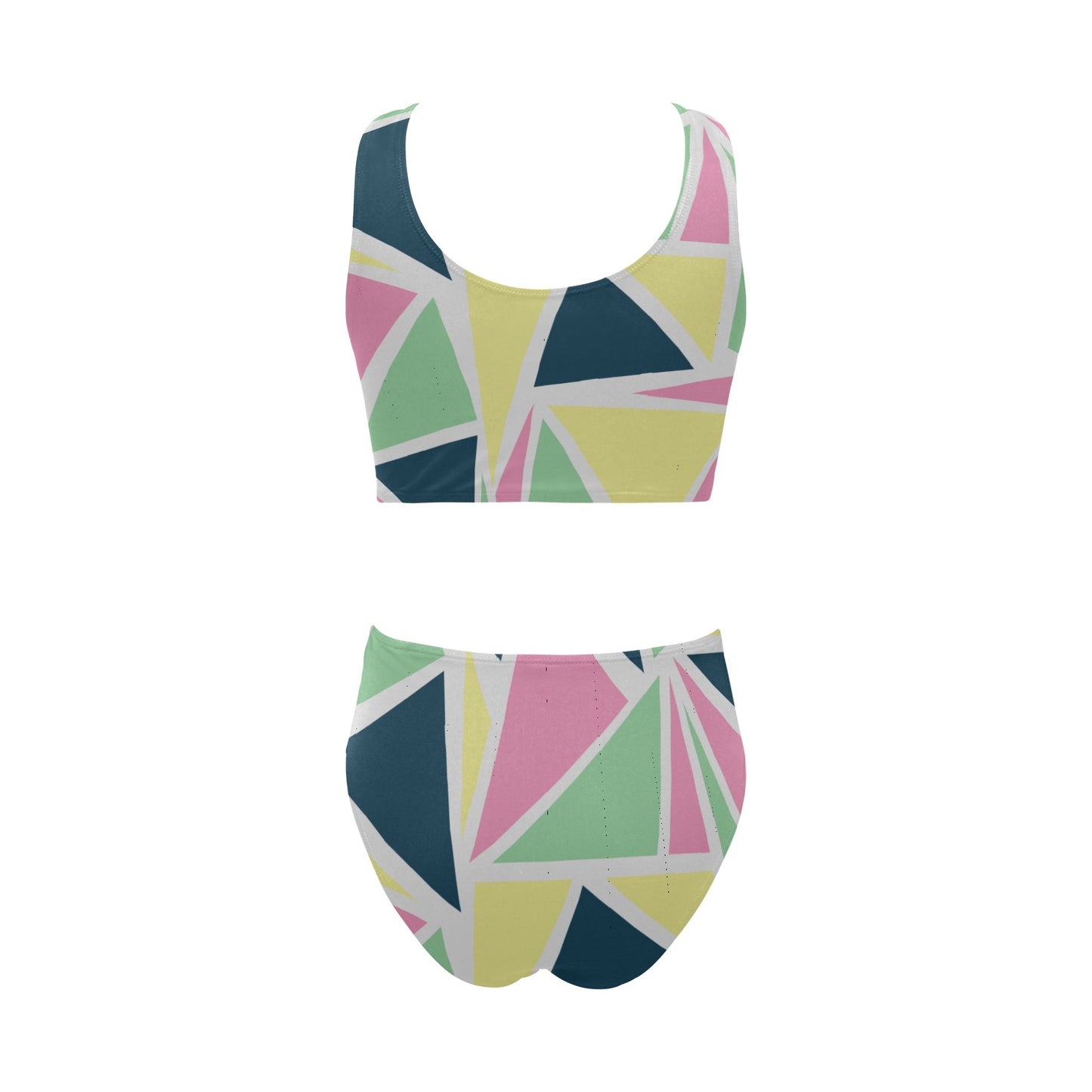 Colored Angles Bow Tie Swimsuit