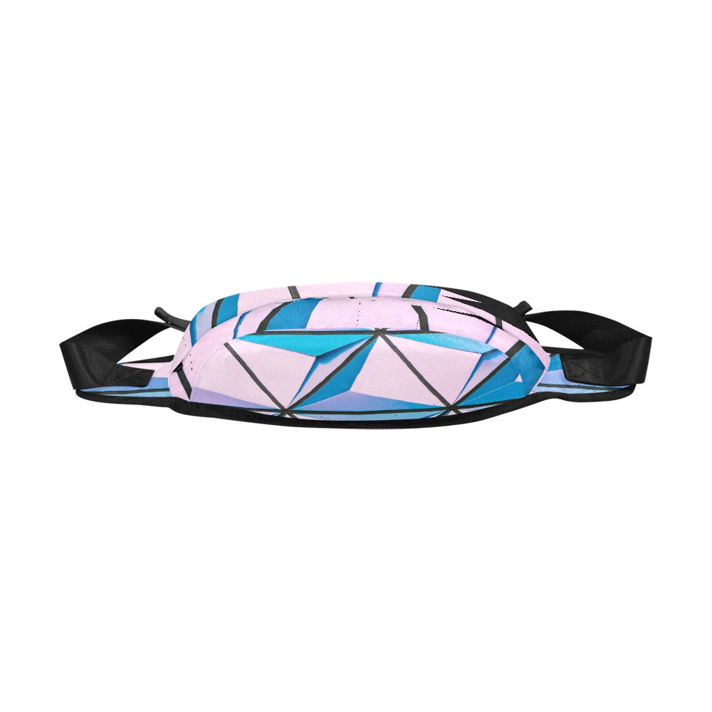 Pink Abstract Fanny Pack/Large