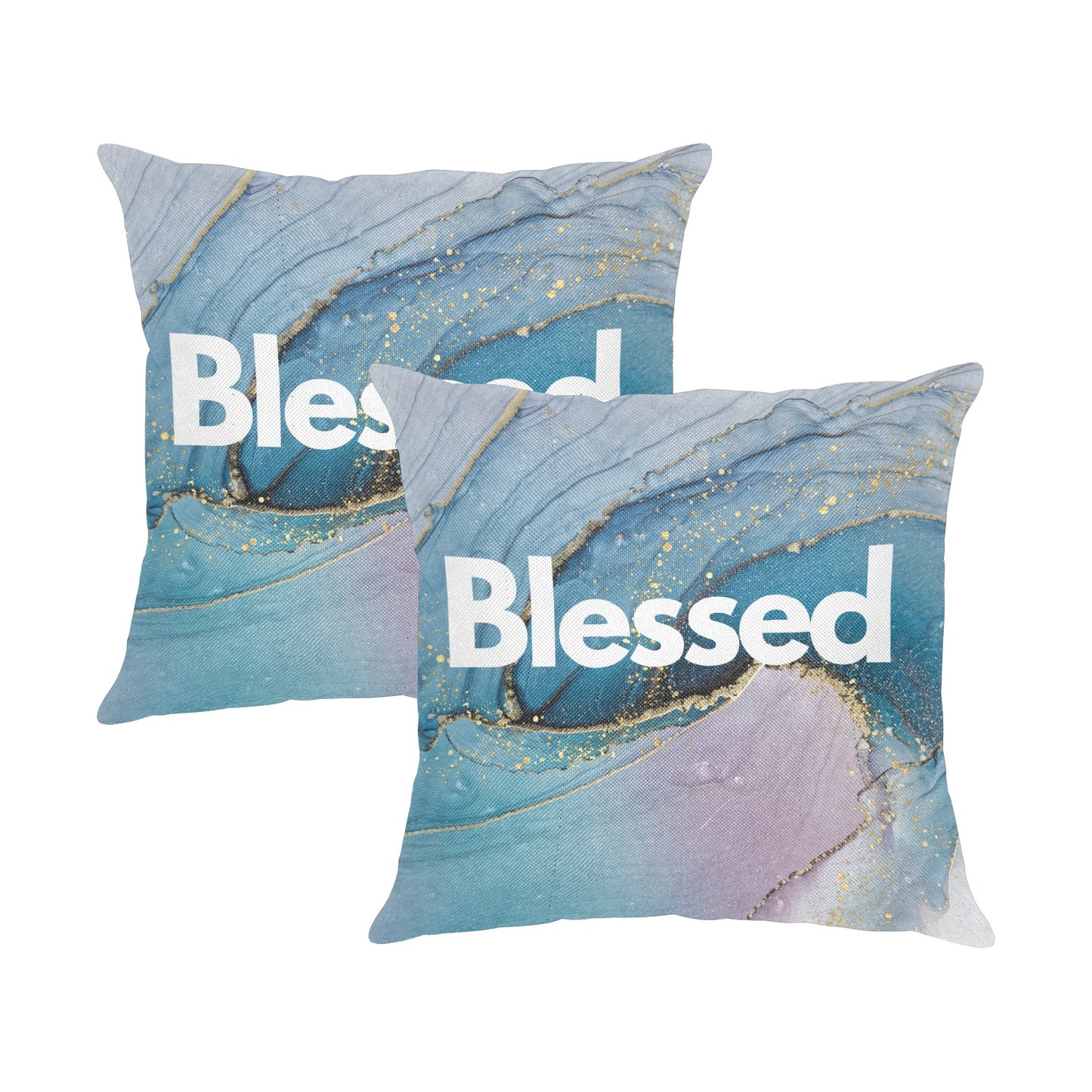 Blessed Linen Zippered Pillowcase 18"x18"(Pack of 2)