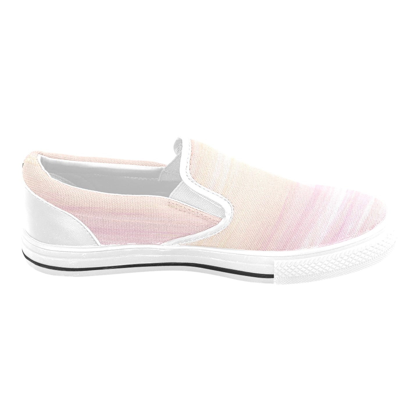 Peach Ombre Men's Slip-on Shoes