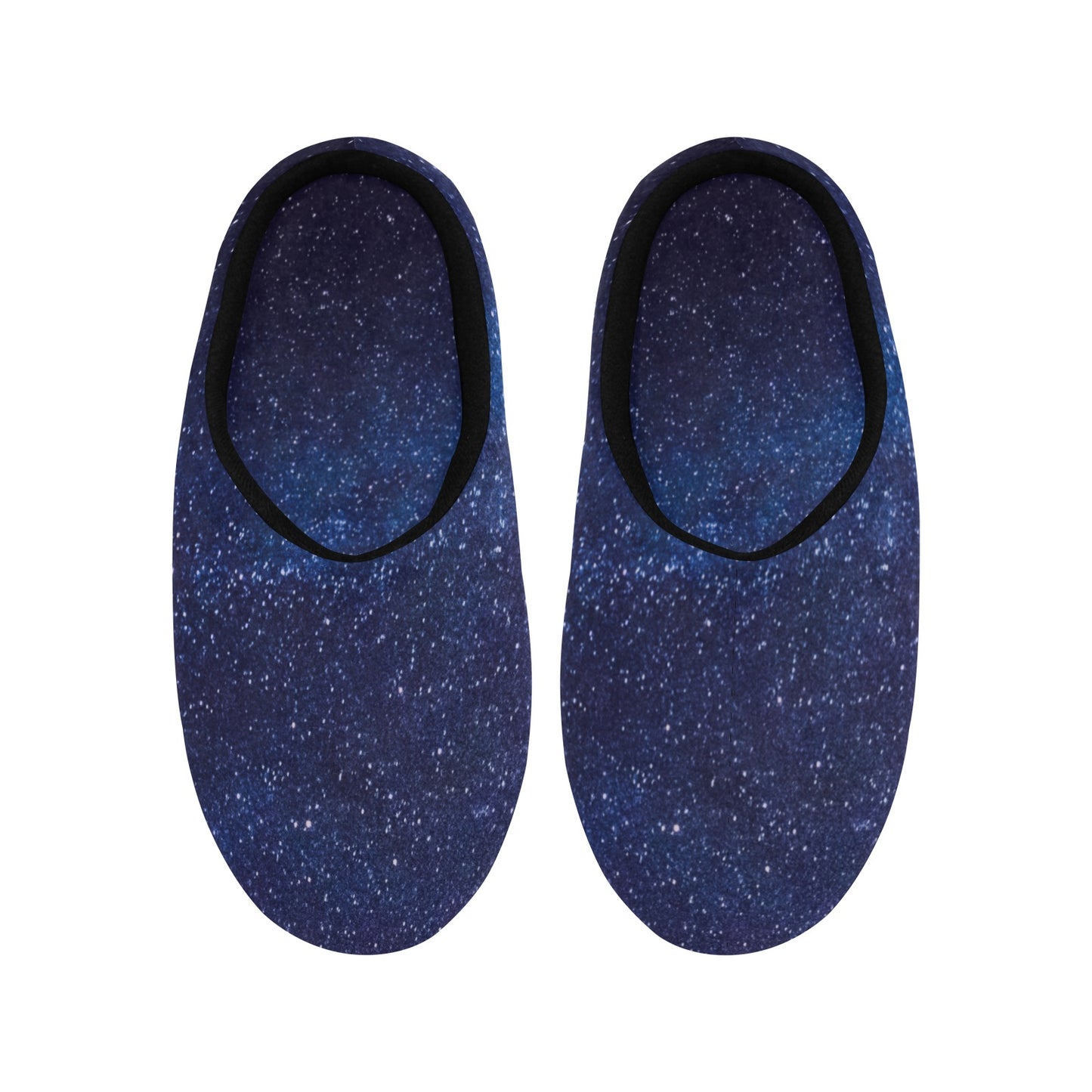 Blue Shimmer Women's Non-Slip Cotton Slippers