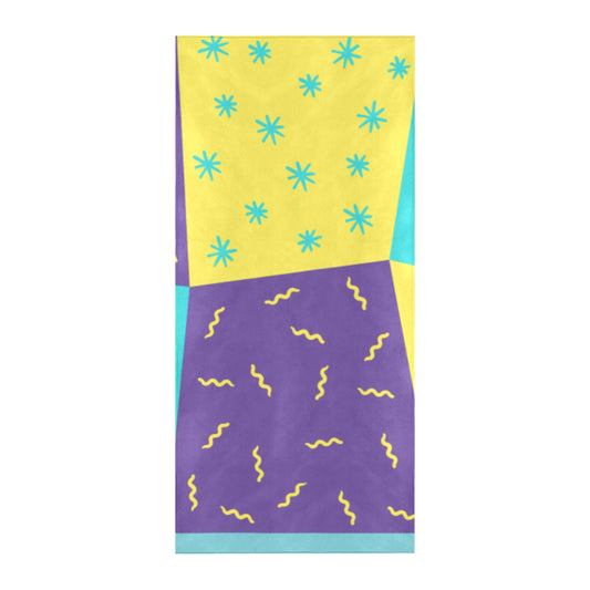 Purple Party Beach Towel 32"x 71"