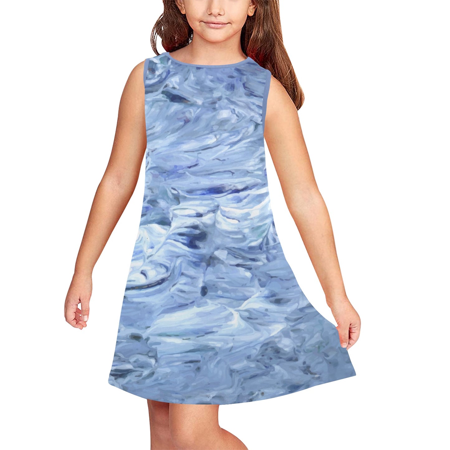 Motion In The Ocean Girls' Sleeveless Dress