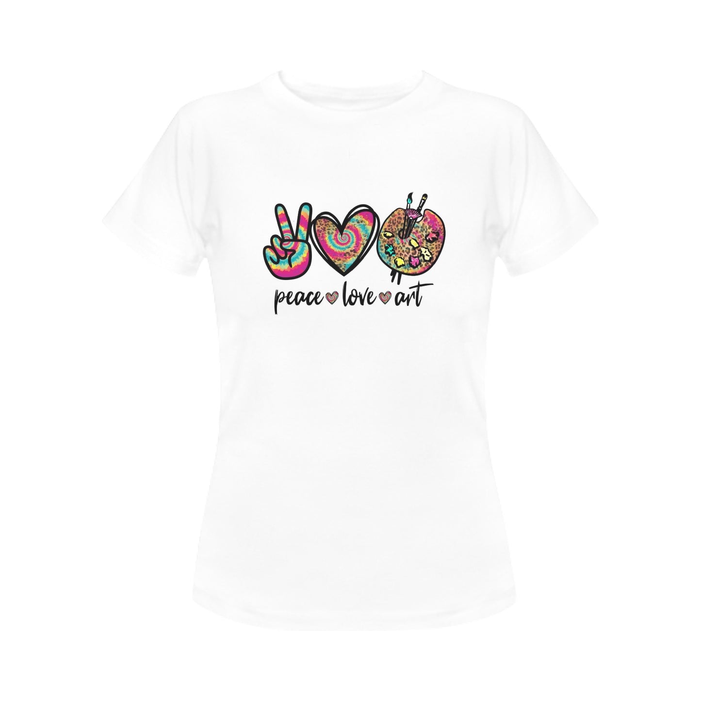 Peace, Love & Art Women's T-Shirt