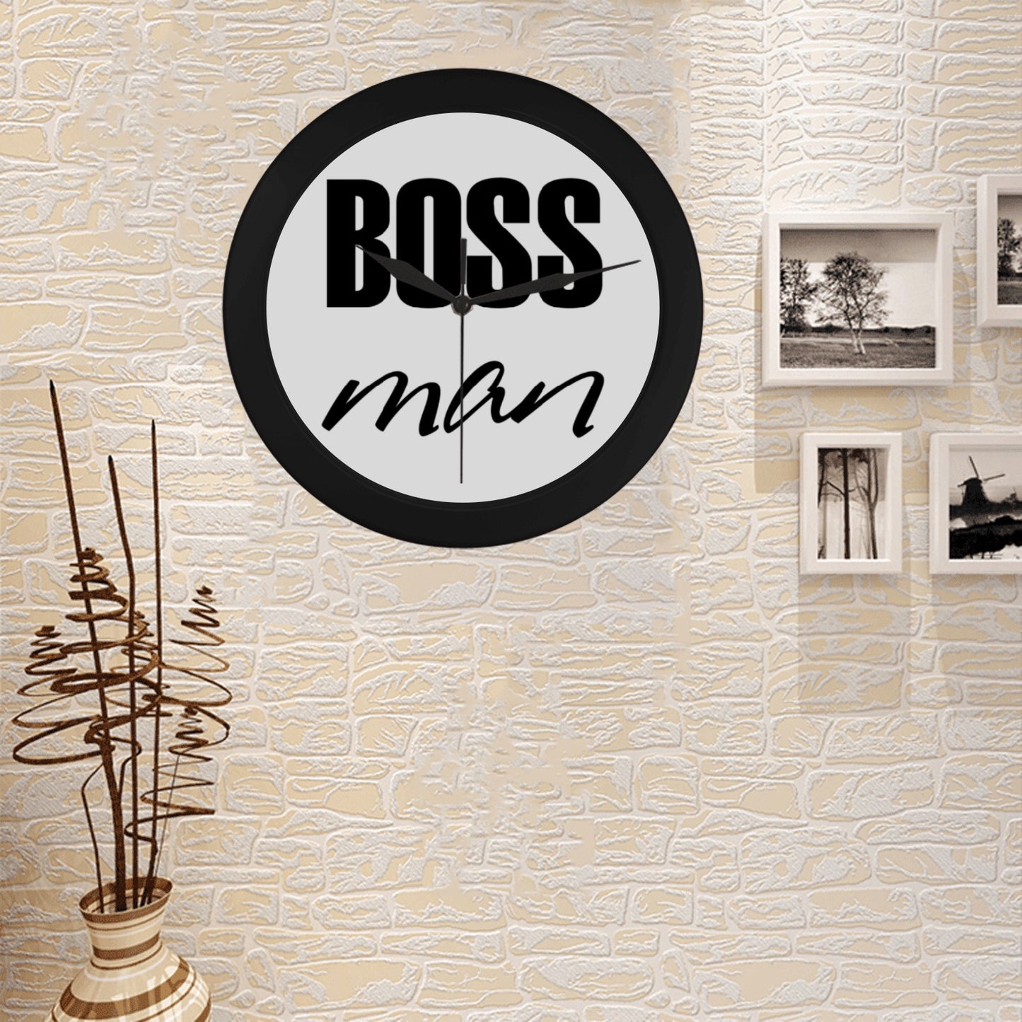 Boss Man Circular Wall clock