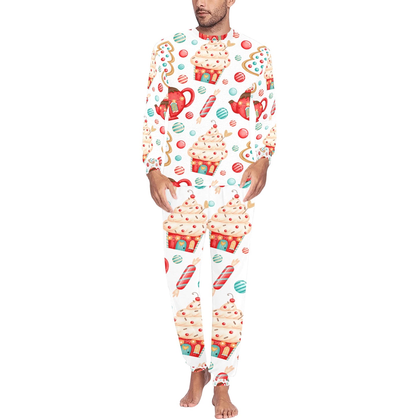 Sweets And Treats Christmas Men's Pajama Set