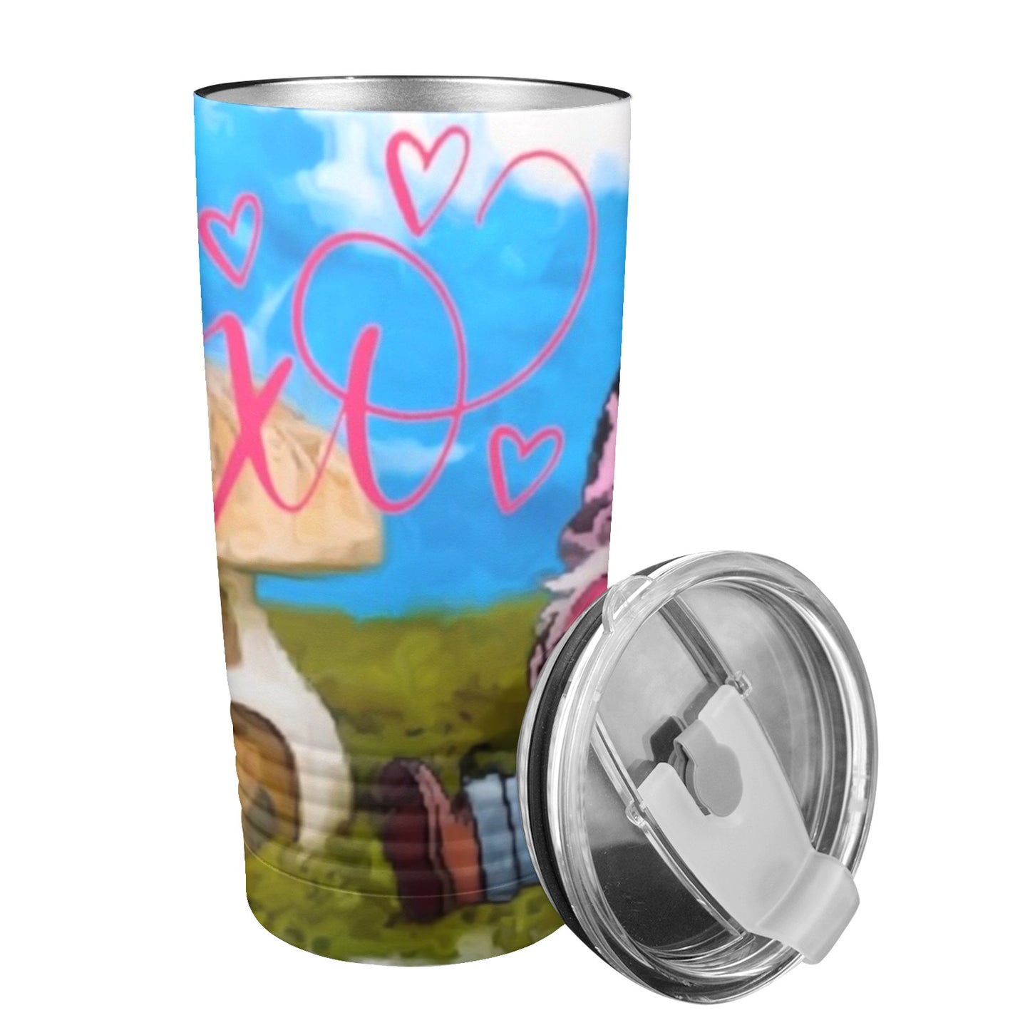 Xoxo Gnome Valentine’s Day 20oz Insulated Stainless Steel Mobile Tumbler