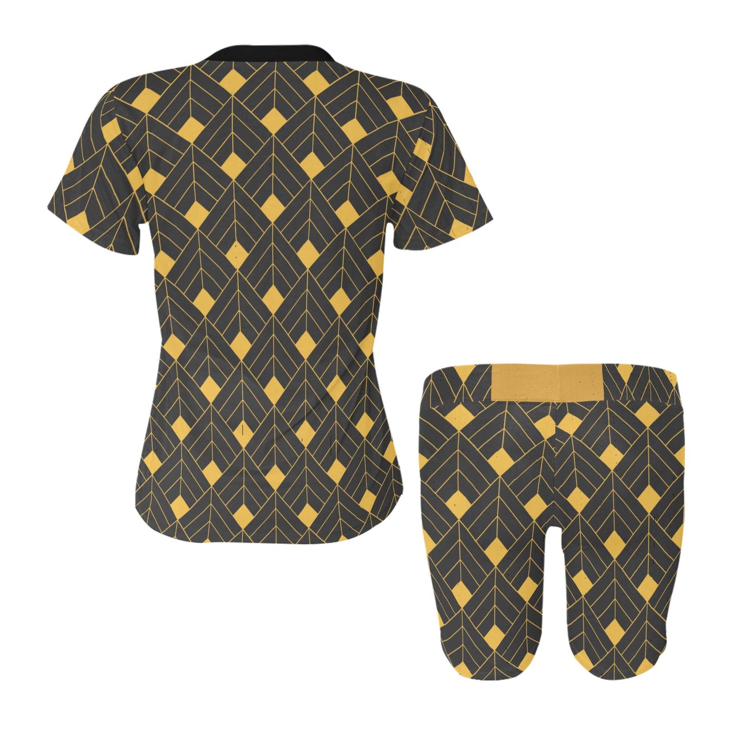 Gold Diamond Women's Short Set