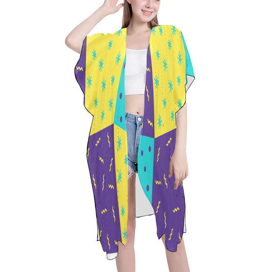 Purple Party  Chiffon Cover Up