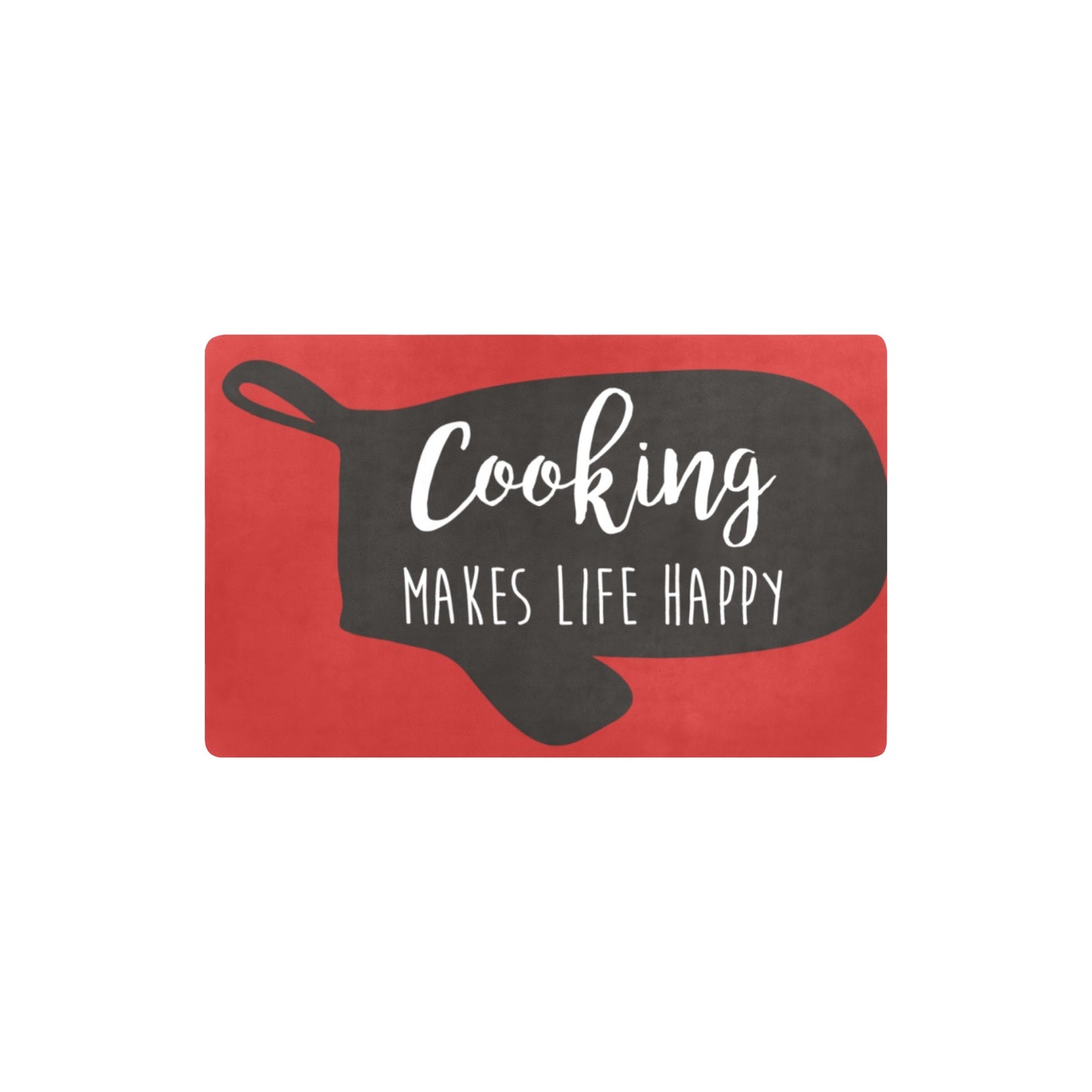 Cooking makes life happy Kitchen Mat 32"x20"