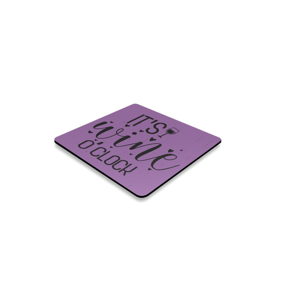 Wine O’ Clock Square Coaster