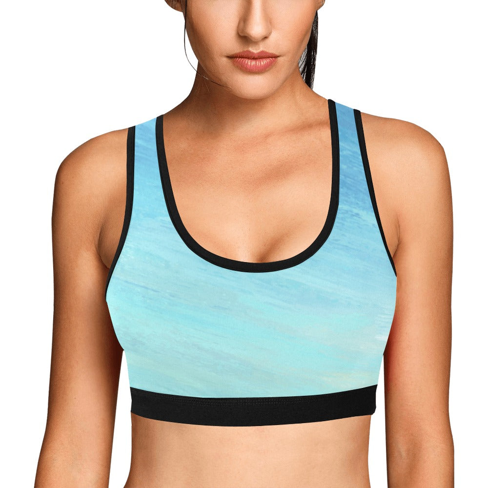 Blue Skies Women's Sports Bra