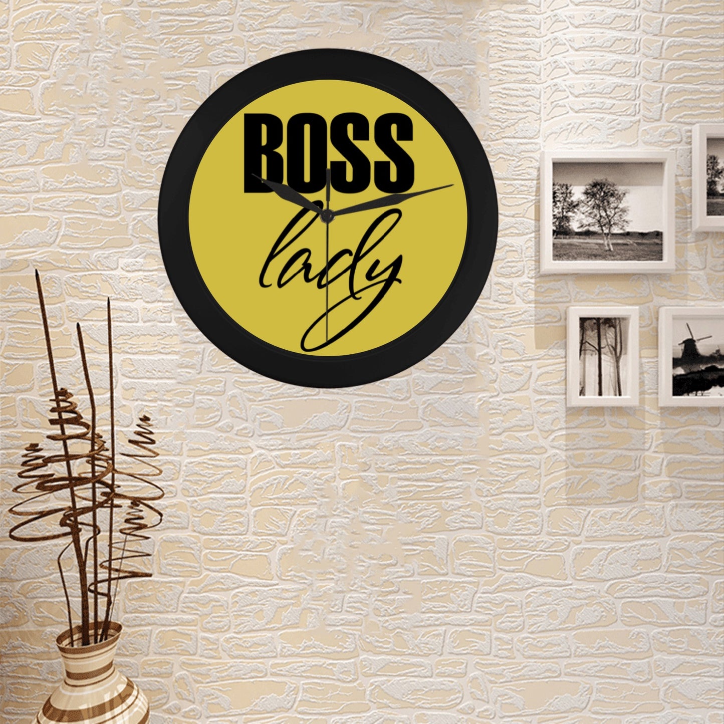 Boss Lady Circular Wall clock