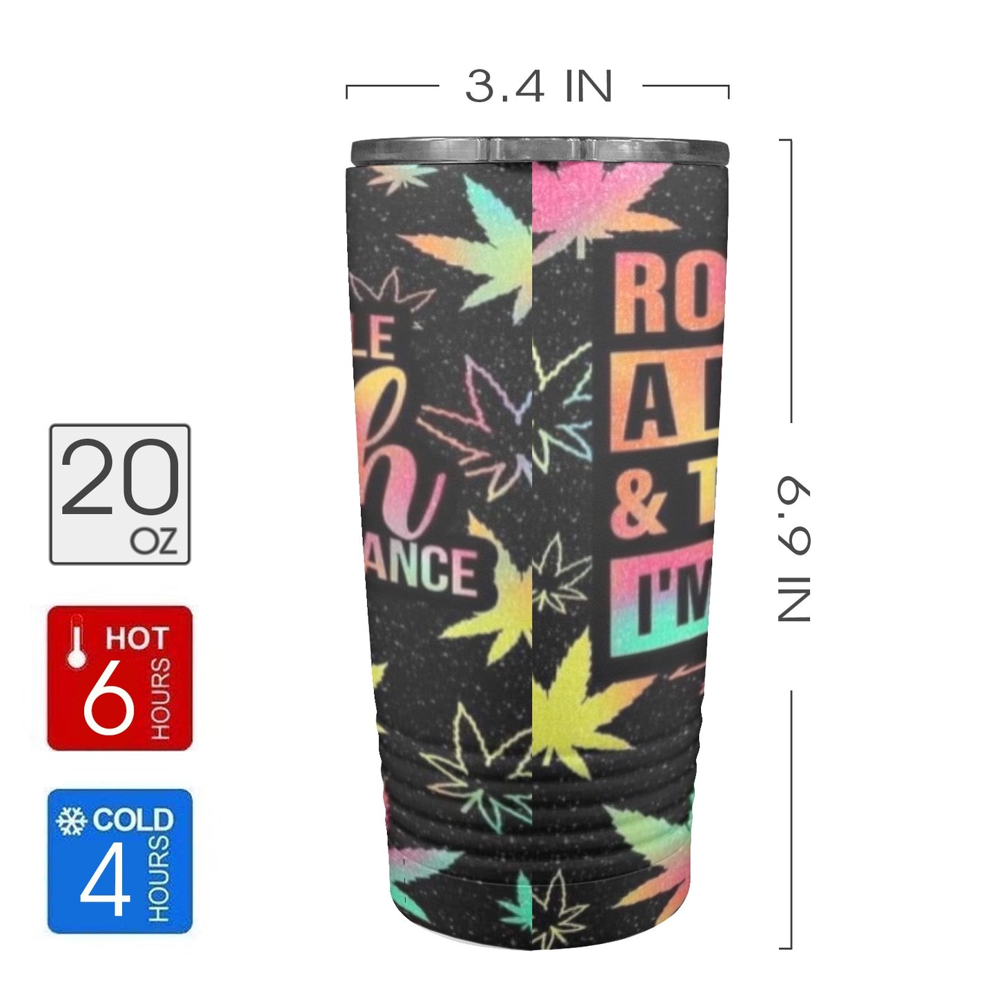 High Blunts 420 20oz Insulated Stainless Steel Mobile Tumbler