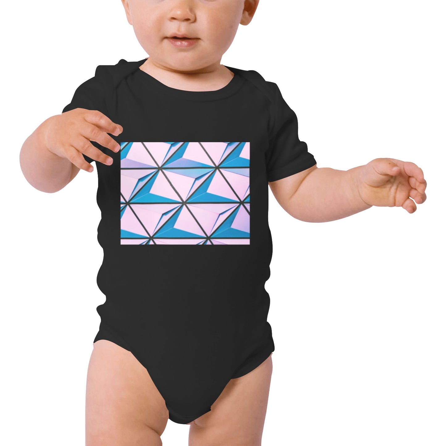 Pink Abstract Baby Onesie