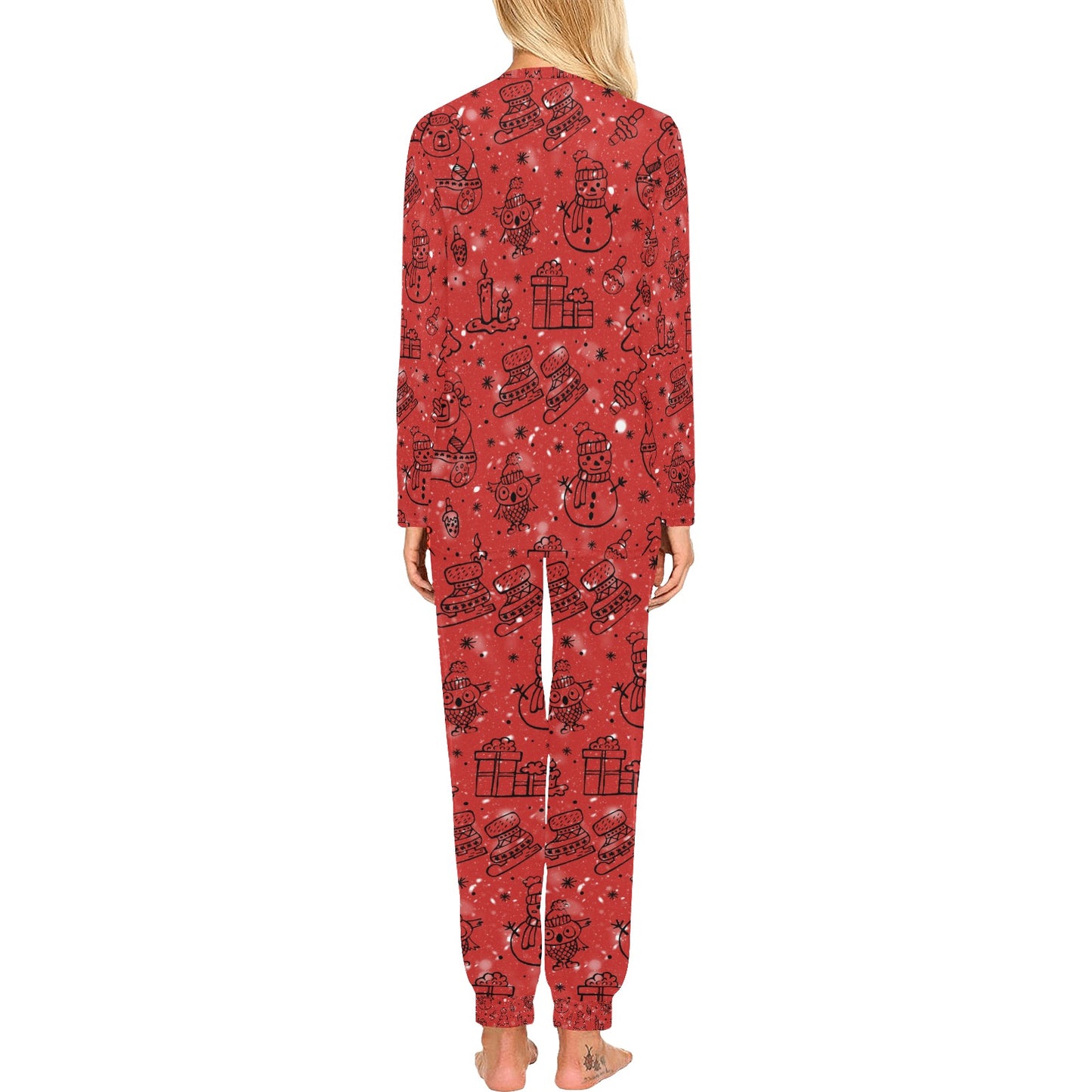 Red Christmas Women's Pajama Set