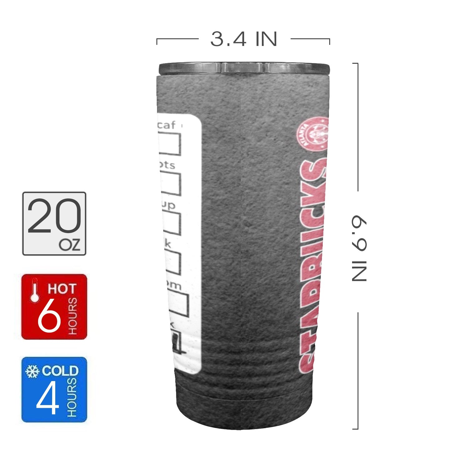 Falcons 20oz Insulated Stainless Steel Mobile Tumbler