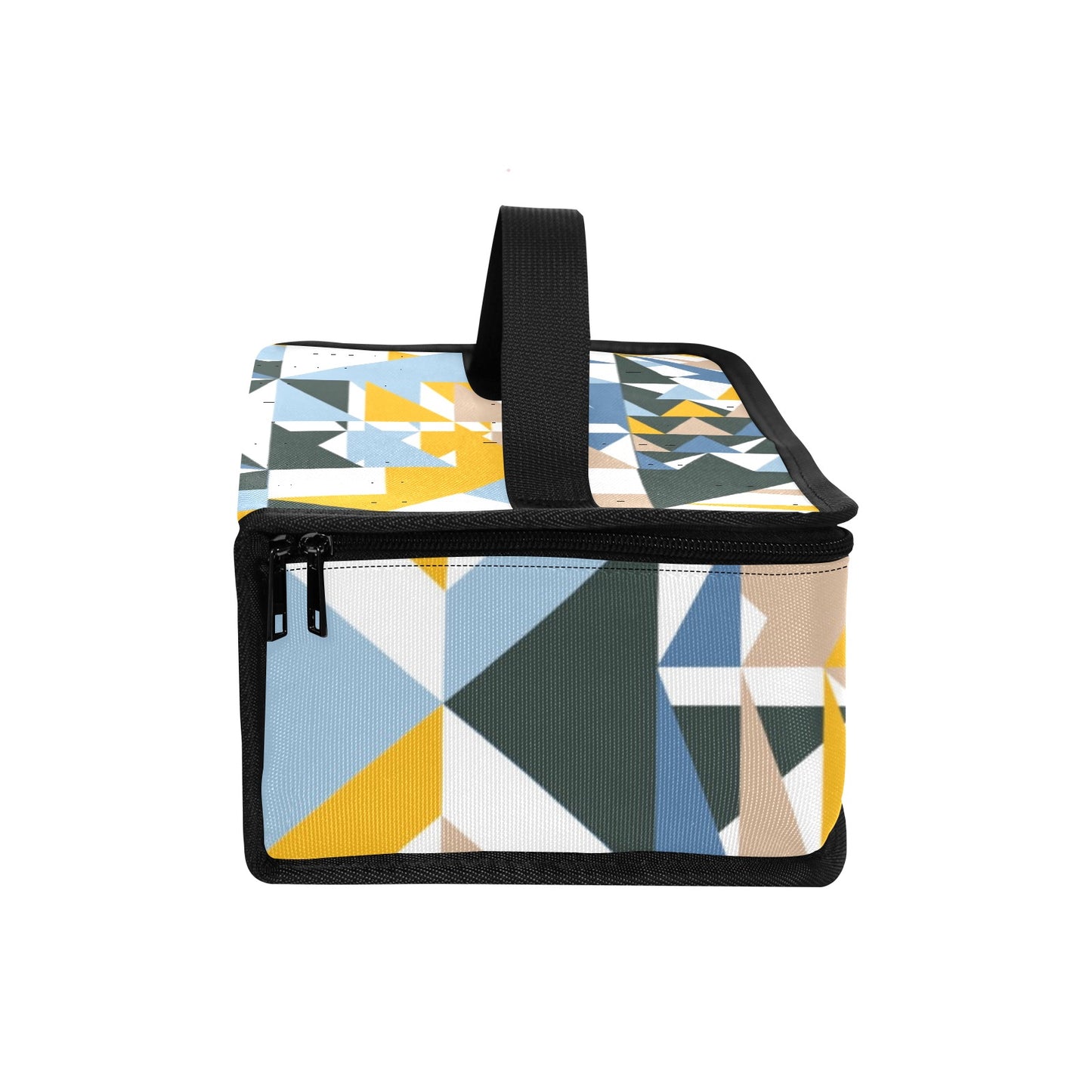 Blue Abstract Portable Insulated Lunch Bag