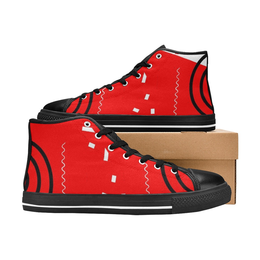 Red Does It Good High Top Shoes- Kids