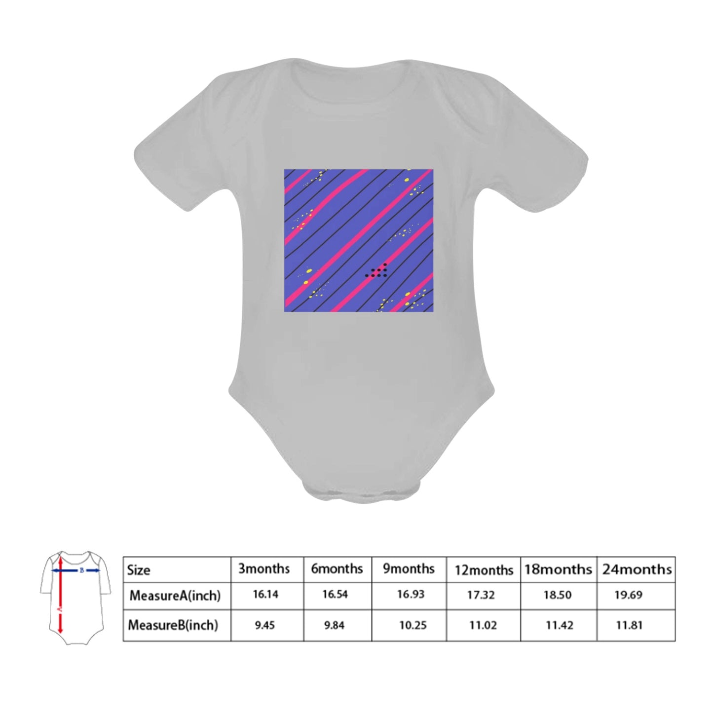 Blue Streak Baby Onesie