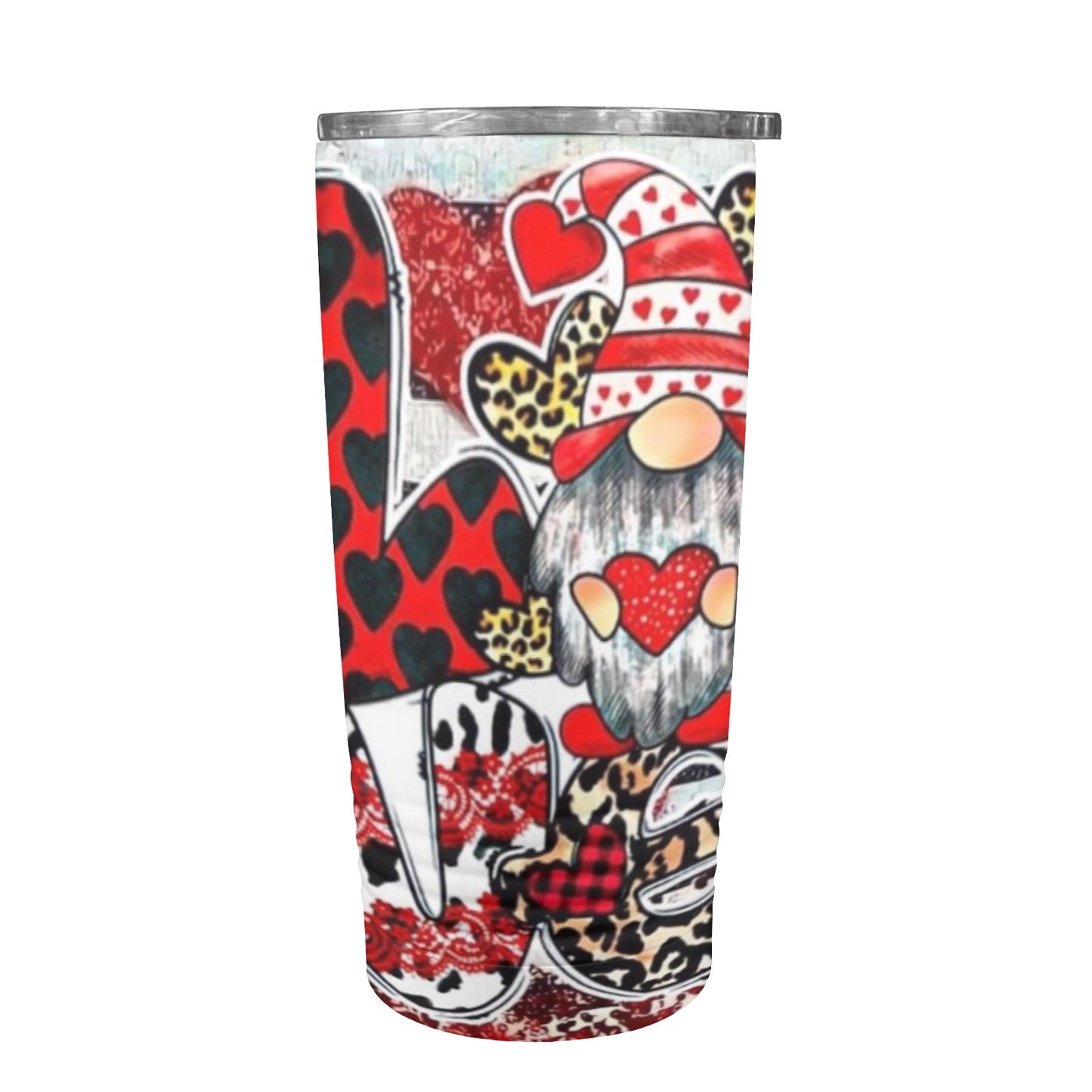 Love Gnome Valentines Day 20oz Insulated Stainless Steel Mobile Tumbler