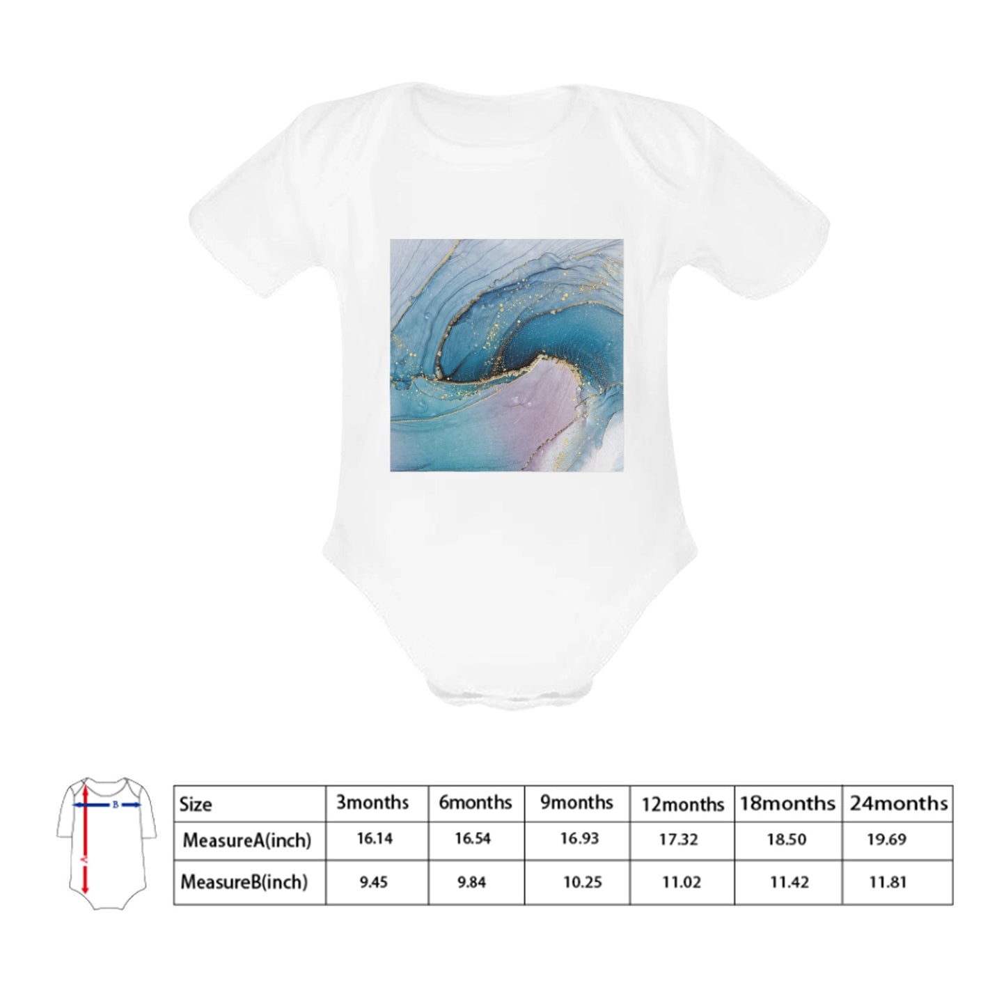 Blue Marble Baby Onesie