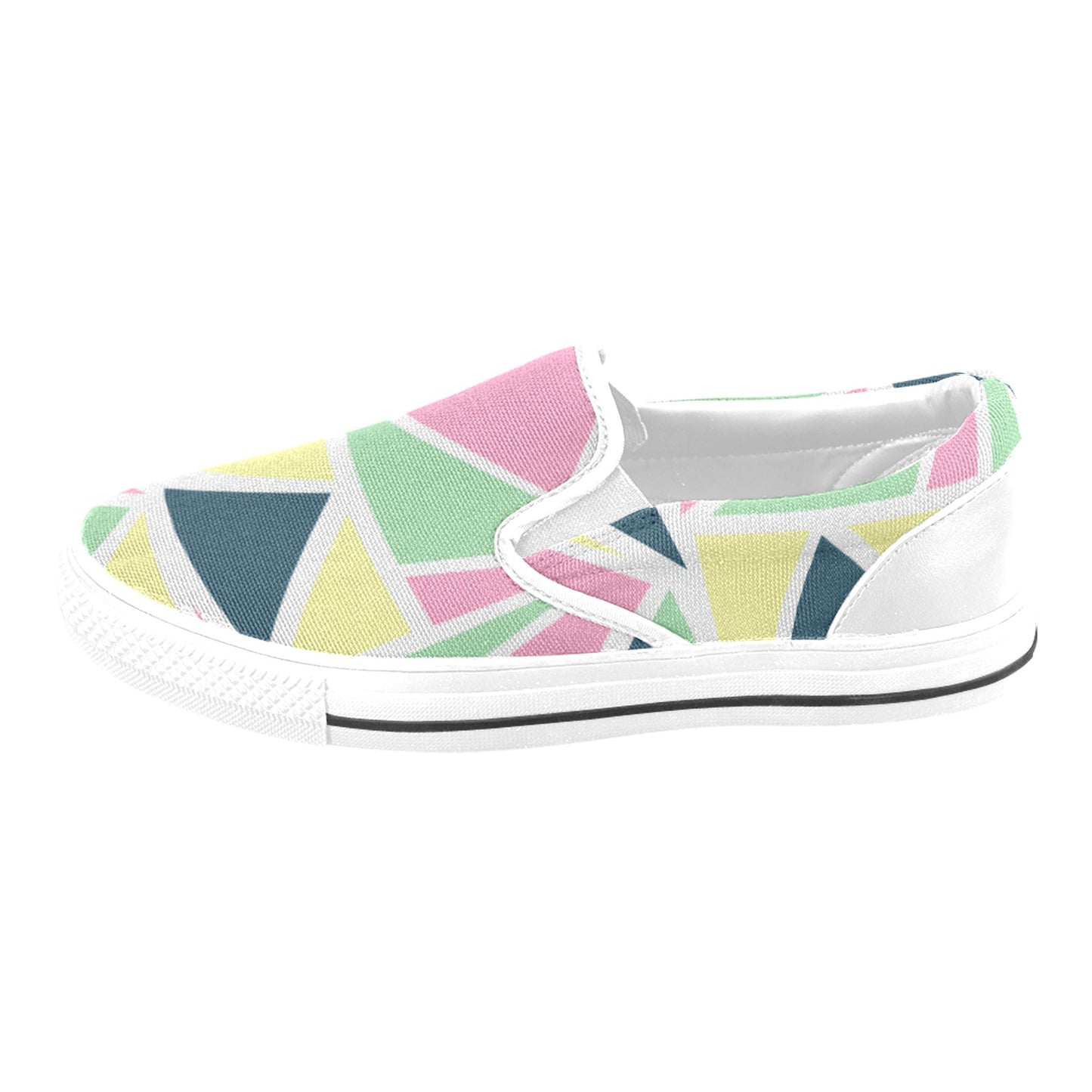 Colored Angles Men's Slip-on Shoes