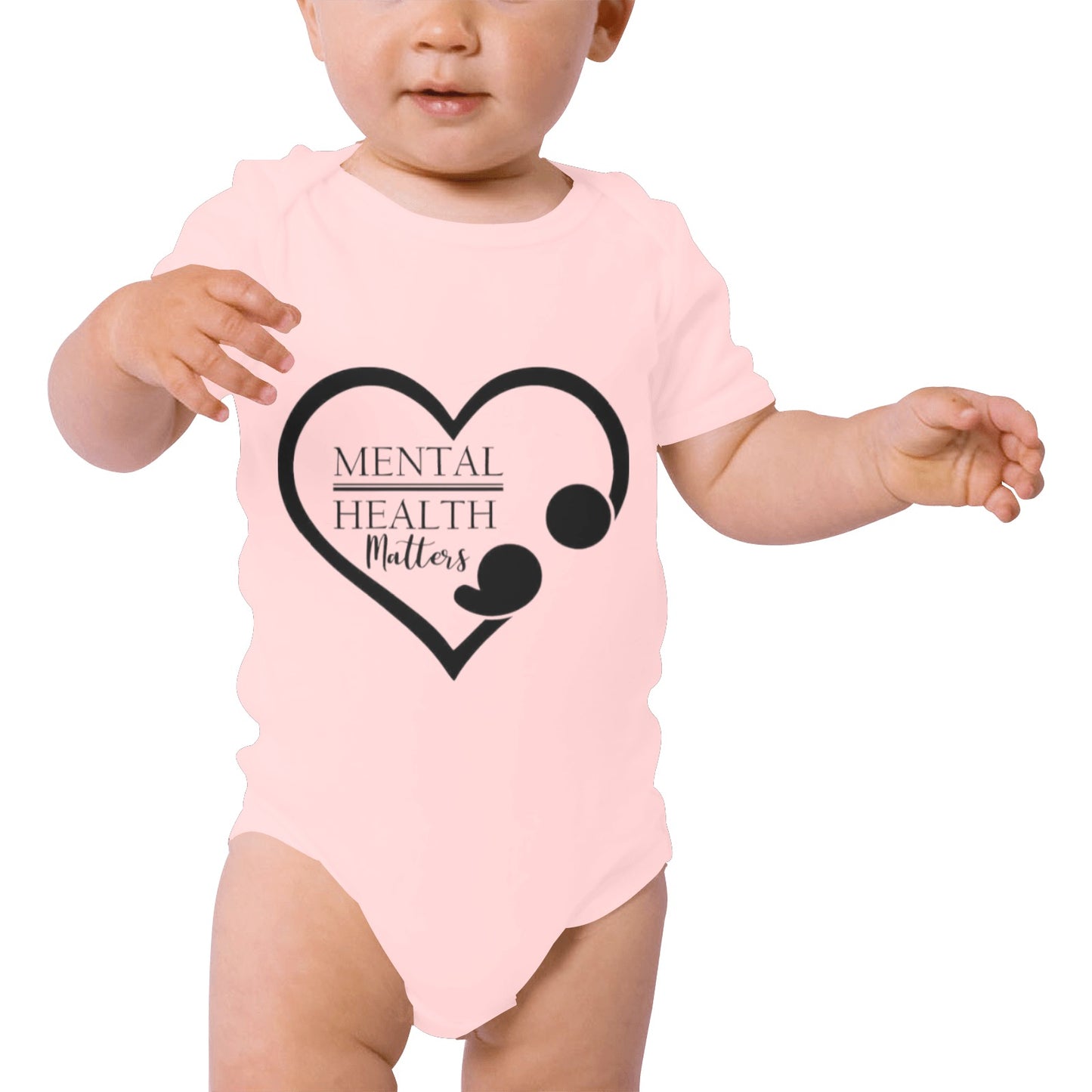 AWARENESS - Mental Health  Baby Short Sleeve Onesie