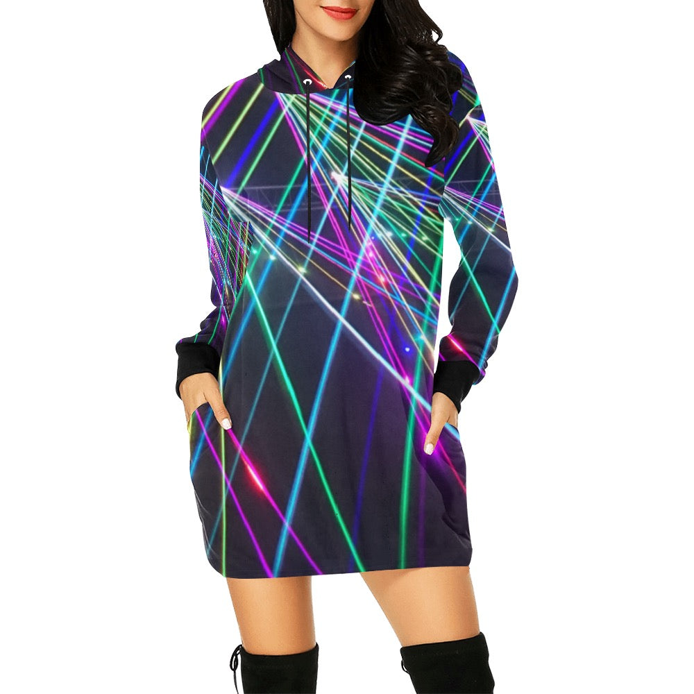 Bright Lights Hoodie Mini Dress