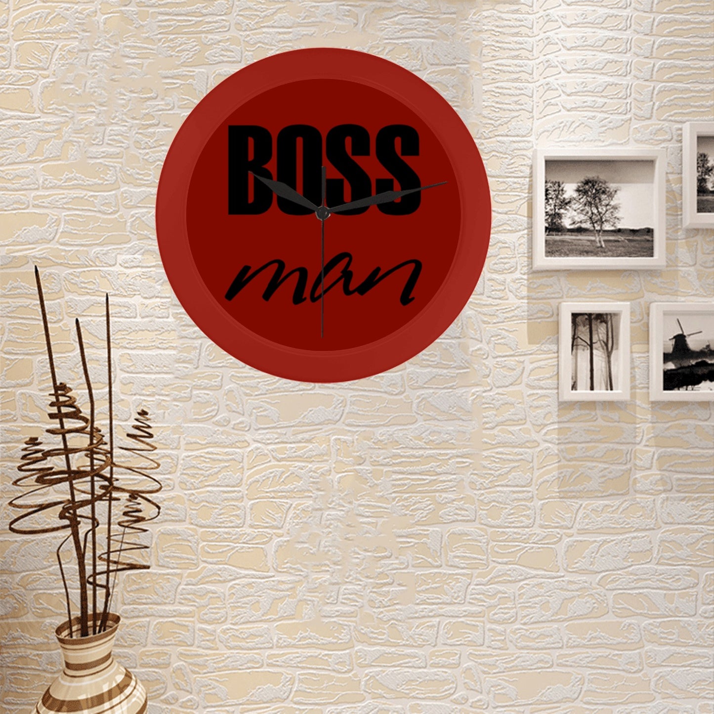 Boss Man Circular Wall clock