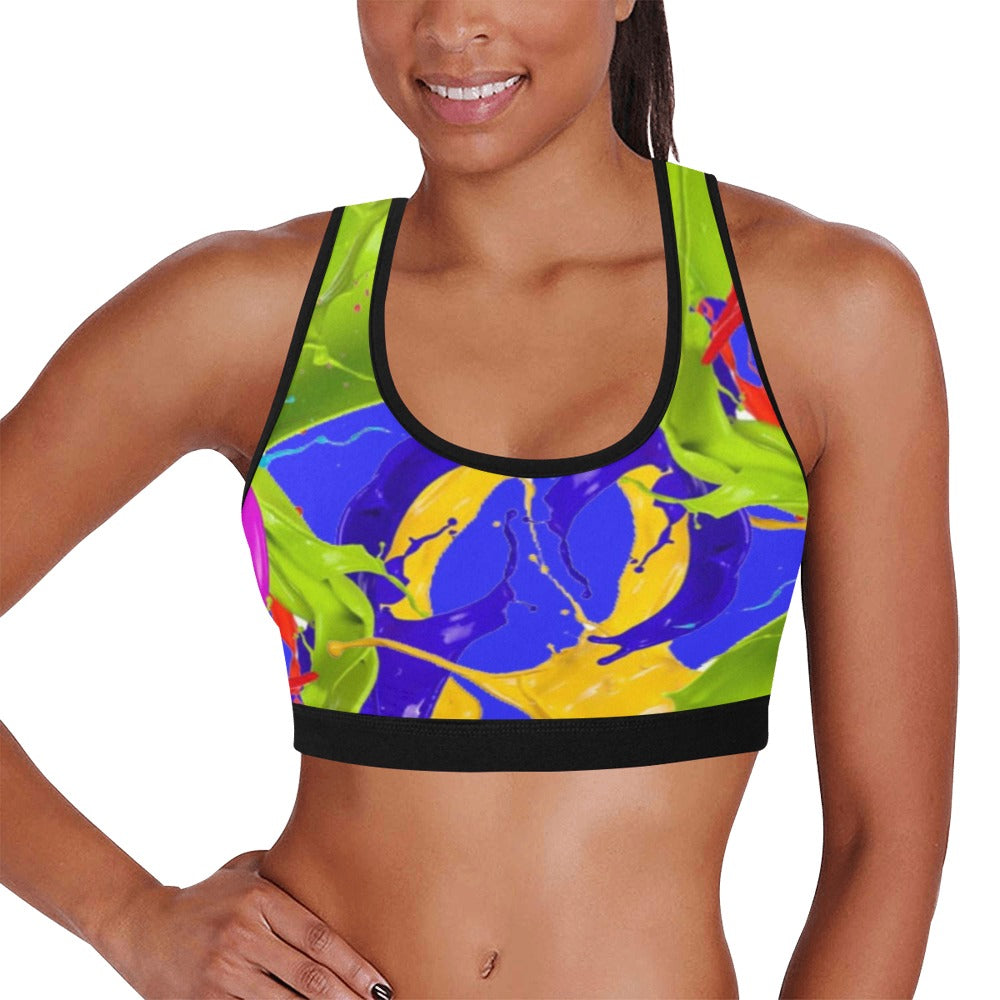 Color Mix Women's Sports Bra