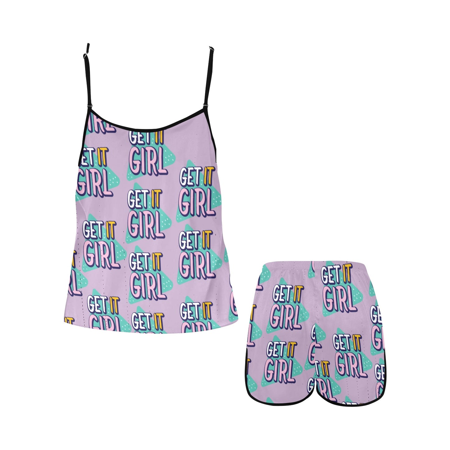 Get It Girl Women's Spaghetti Strap Pajama Set