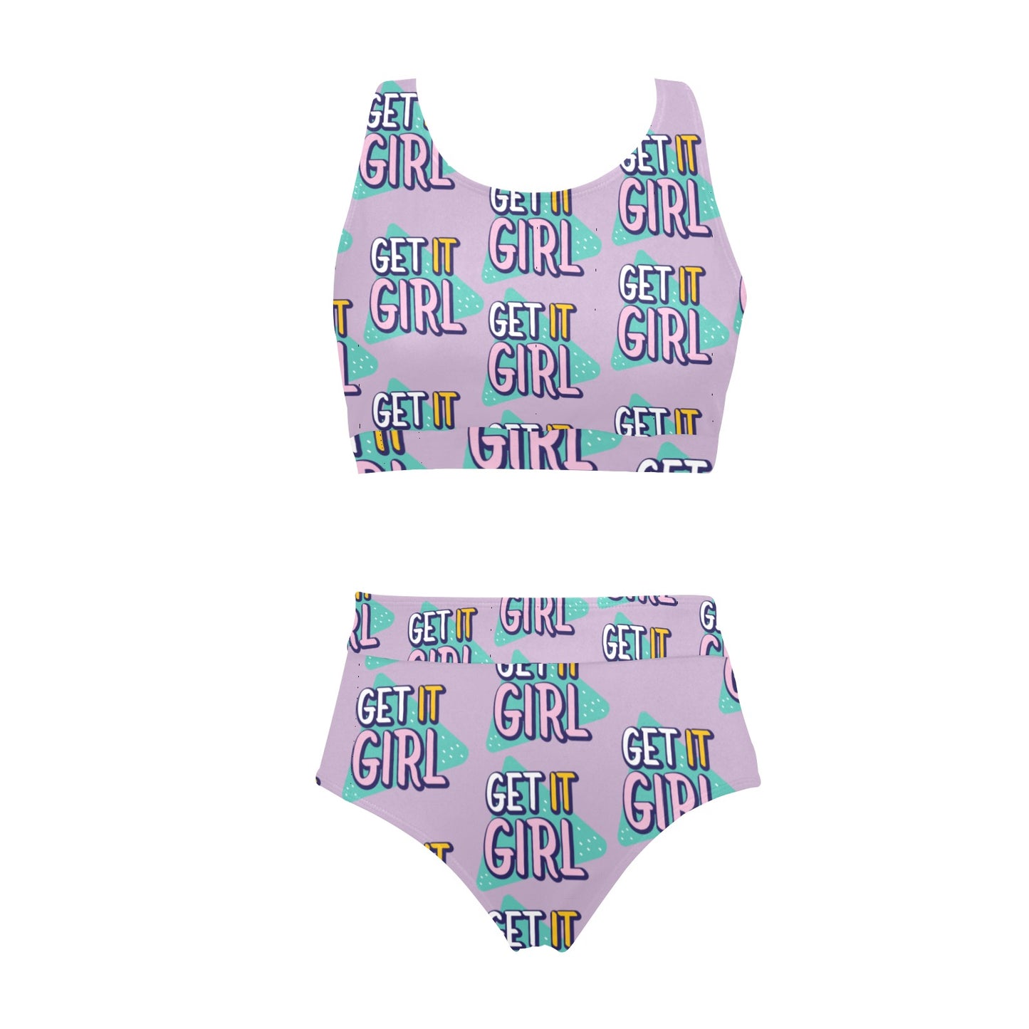 Get It Girl Crop Top Bikini Set