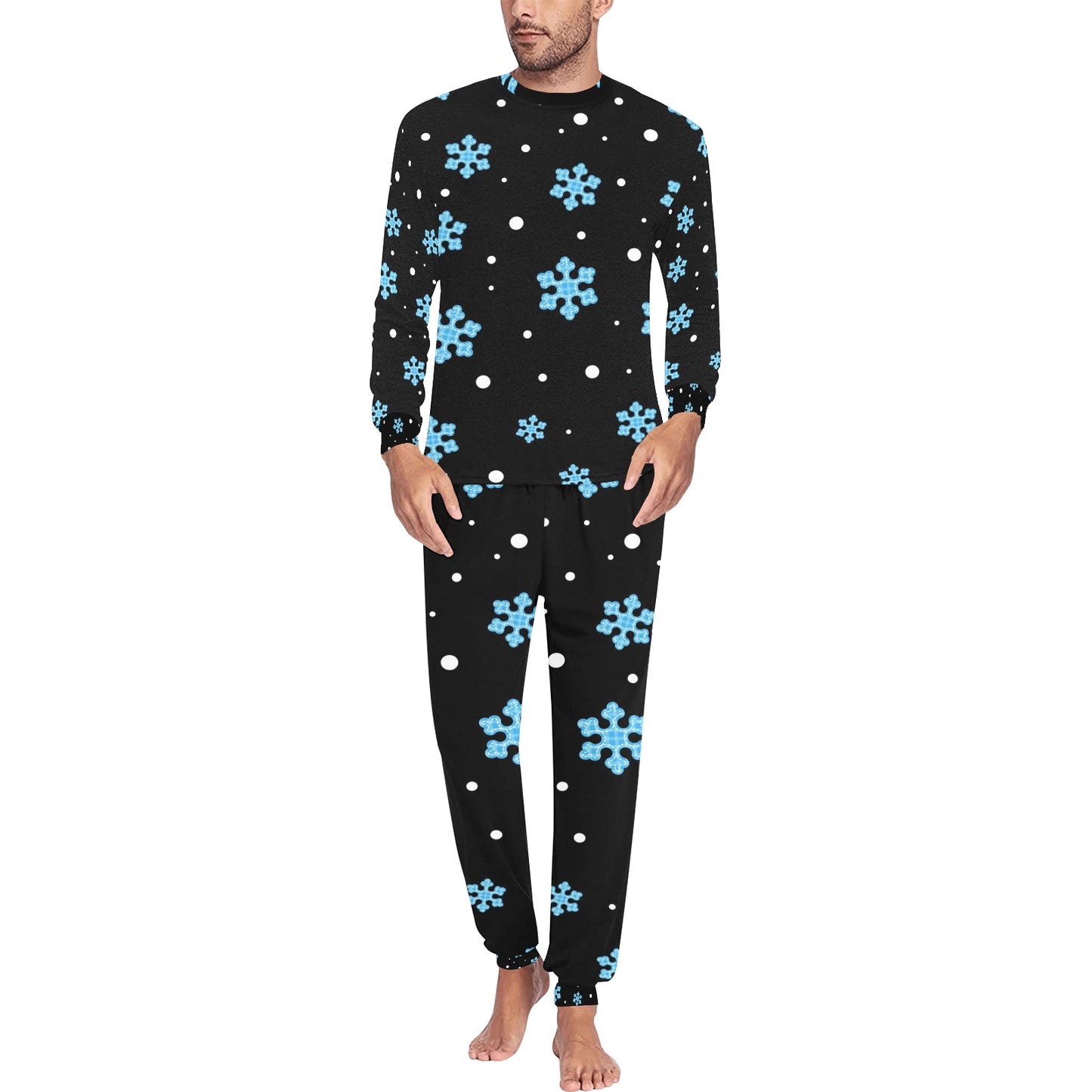 Night Snow Christmas Pajama Set