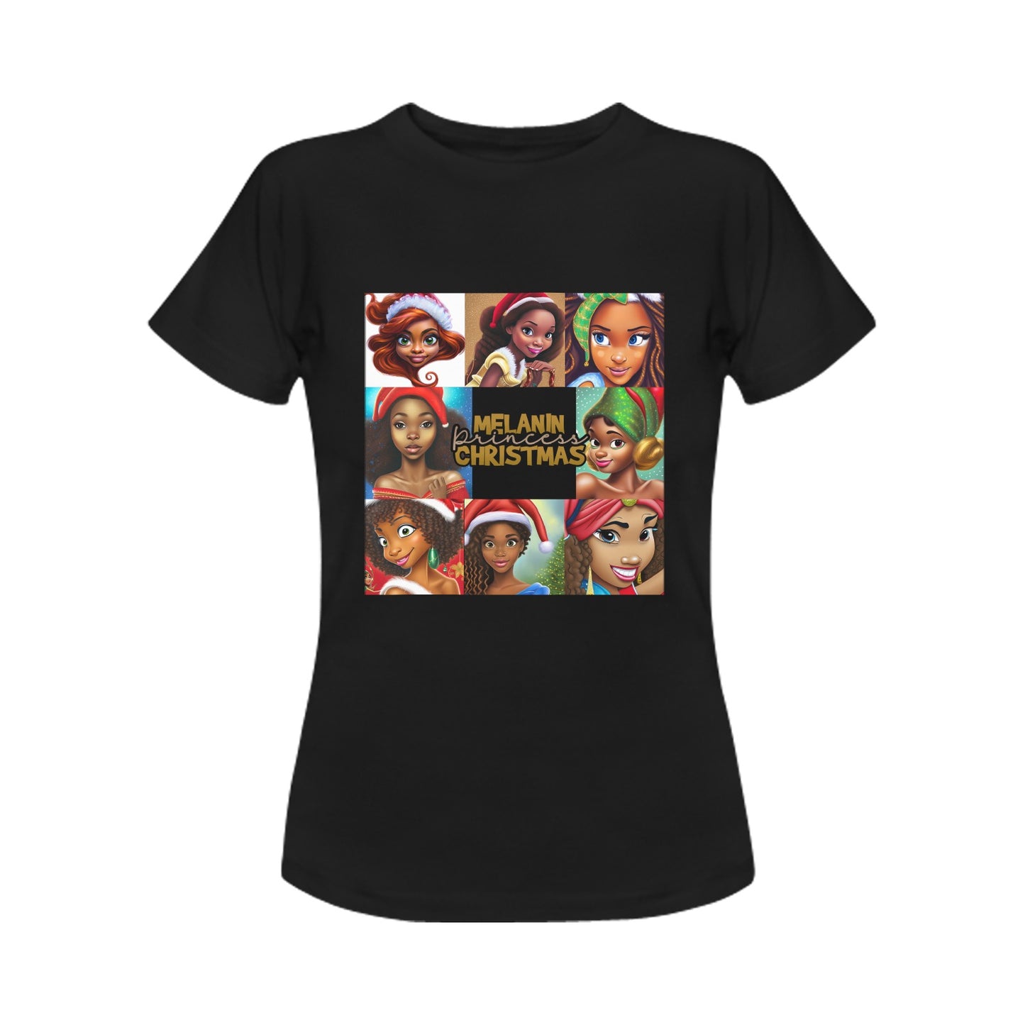 Melanin Christmas Women's T-Shirt